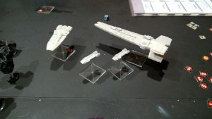 The remains of the Terran Fleet at the top of turn 4
